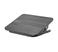 Manhattan Poggiapiedi 462198 – Regolabile ed ergonomico per lo smart working – Nero