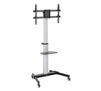 Manhattan Manhattan 462327 Supporto Tv A Parete 2,18 M [86] Nero, Argento (tv/mo