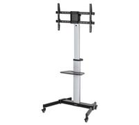 Manhattan Manhattan 462327 Supporto Tv A Parete 2,18 M [86] Nero, Argento (tv/mo