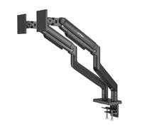 Manhattan Supporto da Scrivania per Doppio Monitor 17-45'' con Molla Meccanica i