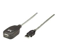 Manhattan 519779 Cavo USB USB 2.0 Spina USB-A, Presa USB-A 5.00 m Trasparente