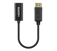 Manhattan 153713 adattatore per inversione del genere dei cavi DisplayPort HDMI Nero