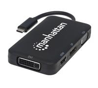 MANHATTAN 152600 - Convertitore audio/video USB 3.1 tipo C 4 in 1, HDMI/DisplayPort