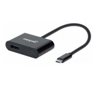 Manhattan Adattatore Convertitore USB-C™ M a DisplayPort F con Power Deliv
