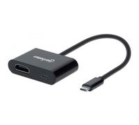 Manhattan Adattatore Convertitore USB-C™ Maschio HDMI Femmina con Power De