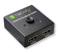 Techly Switch HDMI 2 porte Bidirezionale 4K 60Hz