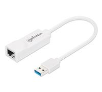 Manhattan Adattatore USB 3.0 con porta Ethernet LAN 1Gbps IDATA USB-ETGIGA3