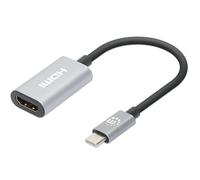Manhattan Adattatore USB-C a HDMI 4K 60Hz Alu Space grigio