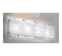 MANHATTAN APPLIQUE MAXI 96X25 IN VETRO DECORO FOGLIA ORO,RAME O ARGENTO MADE IN ITALY