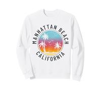 Manhattan Beach California retrò Vintage Surf Felpa