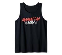 Manhattan Born New York Tee Urban Splash Style Donna Uomo Canotta