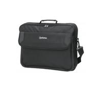 Manhattan Laptop Shoulder Bag Carrying Case - Slim Briefcase Style, Clamshell Op