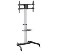 Manhattan Manhattan 462327 Supporto Tv A Parete 2,18 M [86] Nero, Argento (tv/mo