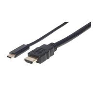 Manhattan 152235 cavo e adattatore video 1 m USB tipo-C HDMI tipo A (Standard) Nero