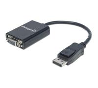 Manhattan 151962 cavo e adattatore video 0,15 m DisplayPort VGA (D-Sub) Nero