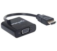Manhattan Cavo Convertitore HDMI a VGA 30cm Nero
