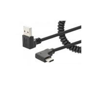 Manhattan Cavo di Ricarica USB-A a USB-C™ 1m Spiralato Nero