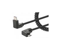 Manhattan Cavo di Ricarica USB-C™ a Micro-USB 1m Spiralato Nero