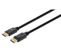 Manhattan DisplayPort-Kabel, 3 m, 8 K/60 Hz, PVC, Stecker/Stecker, Schwarz