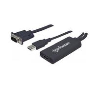 MANHATTAN 152426 - VGA Adapter, VGA Stecker auf HDMI Buchse