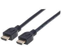 Manhattan Cavo HDMI CL3 High Speed con Ethernet A/A M/M 3m Nero