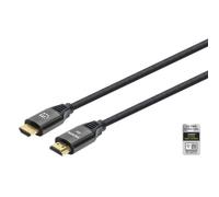 Manhattan Cavo HDMI 355957 Ultra High Speed 48 Gbit/s 8K@60Hz Certificato eARC Ethernet 3 m Nero