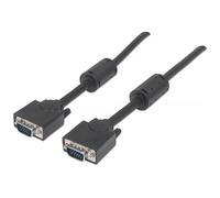 Manhattan vga cavo di collegamento 1x spina 3 m nero