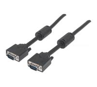 Manhattan vga cavo di collegamento 1x spina 3 m nero