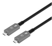 Manhattan 356442 Cavo Ottico Attivo Dati e Video USB 3.2 Gen 2 USB-C™ M/M Fibra Ottica 4K 7,5 m Nero