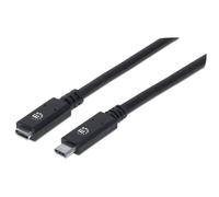 Manhattan 355230 cavo USB 0,5 m USB 3.2 Gen 2 (3.1 Gen 2) USB C Nero