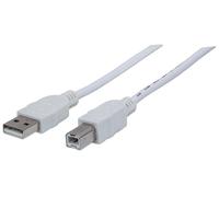Manhattan Cavo USB 2.0 A maschio/B maschio 1m Bianco