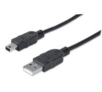 Manhattan Cavo USB 2.0 A maschio/mini B 5 pin maschio 1,8 m Nero