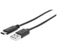 Manhattan Cavo USB 3.1 tipo A Maschio / USB-C Maschio 3m Nero