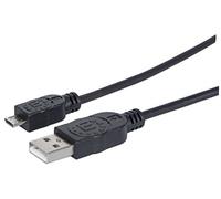 Manhattan Cavo USB Nero Nero 1 m Schwarz