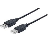 Manhattan Cavo USB Nero Nero 1 m Schwarz