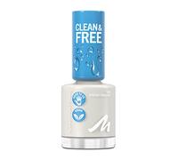 Manhattan Clean & Free Nail Polish, Fb. 151 Fresh Undone, smalto traspirante vegano, 8 ml