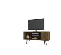 Manhattan Comfort 200AMC9 Liberty 53.14 Supporto TV in Legno, Marrone Rustico, Small