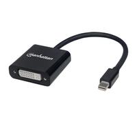 Manhattan Adattatore Mini DisplayPort a DVI-I 152549 Attivo 4K Nero