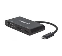 Manhattan Convertitore Audio Video USB-C™ Multiporta - Hub MST HDMI DP VGA