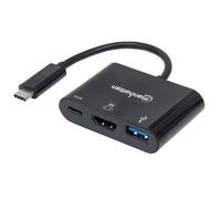Manhattan Convertitore USB-C™ a HDMI, USB-A, USB PD