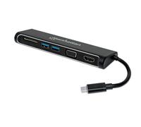 Manhattan Convertitore USB-C™ a HDMI / VGA Docking Station 4-in-1