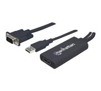 MANHATTAN 152426 - VGA Adapter, VGA Stecker auf HDMI Buchse