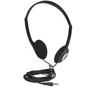 Manhattan Cuffie stereo On-Ear (3,5 mm), archetto diviso regolabile, cuscinetti in schiuma, altoparlante 80 W max, jack stereo standard da 3,5 mm per uscita audio, cavo 2,2 m, nero, tre anni di
