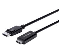 Manhattan DisplayPort 1.2 to HDMI Cable, 4K@60Hz, 3m, Male to Male, DP With Latc