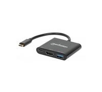 Manhattan Docking Station USB-C™ a HDMI 3-in-1 con Power Delivery