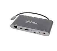 MANHATTAN 152808 - Docking station/replicatore di porte, USB 3.1 tipo C.