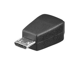 Manhattan Hi-Speed USB Adapter USB Mini-B USB Micro-B Black cable interface/gender adapter - Cable Interface/Gender Adapters (USB Mini-B, USB Micro-B, Black)