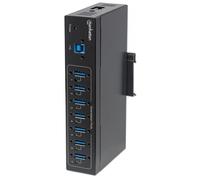 MANHATTAN 164405 - Hub USB 3.0, 7 porte, senza alimentazione, industriale