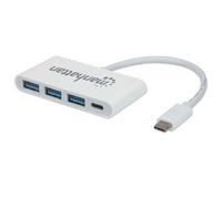 MANHATTAN 163552 - USB 3.0 hub, 3-port, with Power Delivery