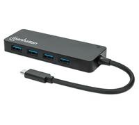 Manhattan Hub USB 3.2 Gen 1 USB-C™ Maschio a 4 porte USB-A Femmina Nero